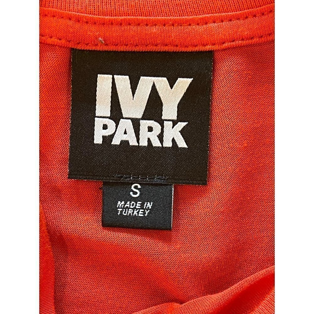 Ivy Park Orange And White Modal Crew Neck Sleeveless Tank Top‎ Size S - Picture 10 of 12